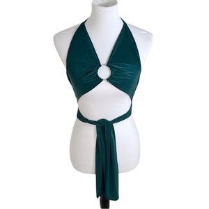 PrettyLittleThing Plunge Ring Detail Bralette